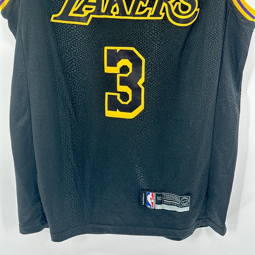 LA Lakers Anthony Davis #3 NBA Nike Swingman Mamba Skin‎ Jersey Size 50 (XL)